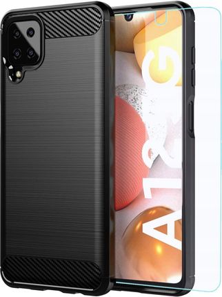 Etui Do Samsung Galaxy A12 Carbon Case Slim +szkło