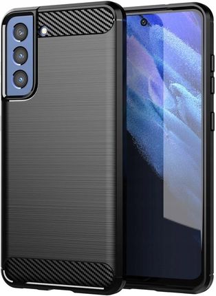 Etui Karbon Case + Szkło do Samsung Galaxy S21 Fe