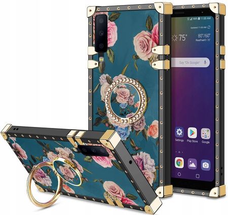 Etui Do Samsung A7 2018 Róże Ring Case + Szkło