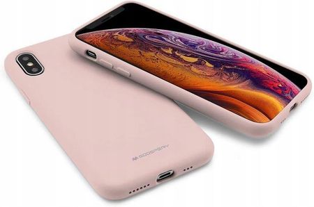 Etui Mercury Silicone do Samsung S10 różowo piasko