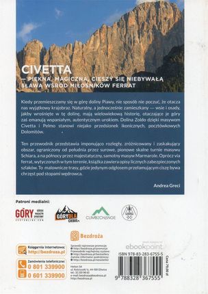 Najpiękniejsze ferraty. Dolomity: Civetta-Moiazza, Pelmo, Marmarole, Antelao, Bosconero, Schiara - zdjęcie 2