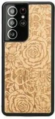 Drewniane Etui Na Samsung Galaxy S21 Ultra Róże