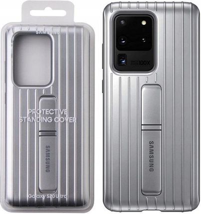 Samsung Protective Standing Cover do Galaxy S20 Ultra Srebrny (EF-RG988CSEGWW)