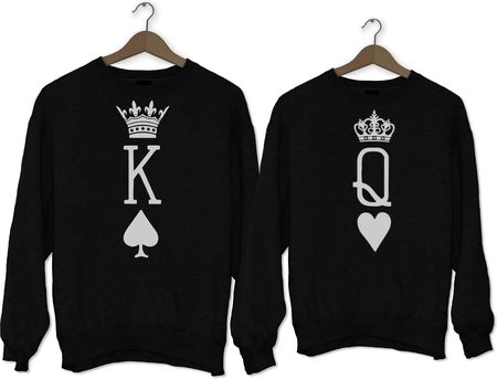King i Queen Karty - Zestaw bluz bez kapturem
