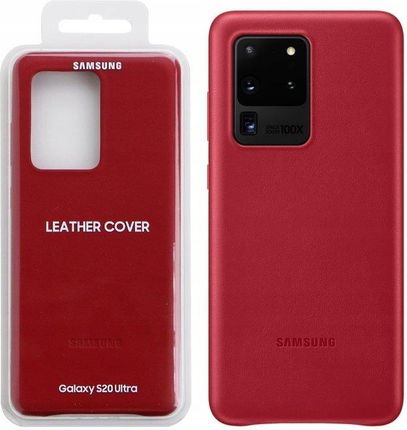 Samsung Leather Cover do Galaxy S20 Ultra Czerwony (EF-VG988LREGWW)