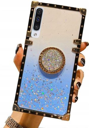 Etui Do Samsung A50 Mocne Brokat Ring Case + Szkło