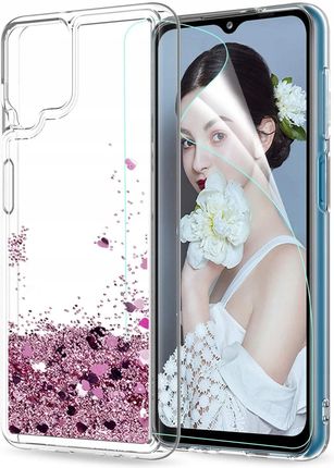 Etui Brokat Do Samsung A42 5G Liquid Case + Szkło
