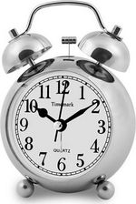 Timemark Budzik Analogowy Srebrzysty (9 x 13,5 x 5,5 cm) (S6502803)