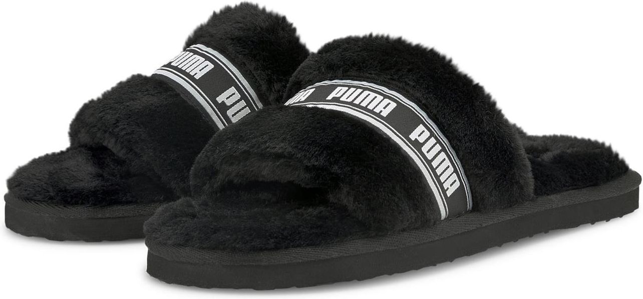 Klapki damskie Puma FLUFF czarne 38493701 Ceny i opinie Ceneo.pl