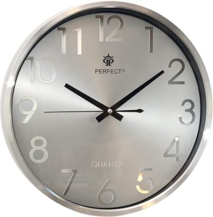 Perfect Zegar ścienny PW267-1700-4-Silver - 36 cm