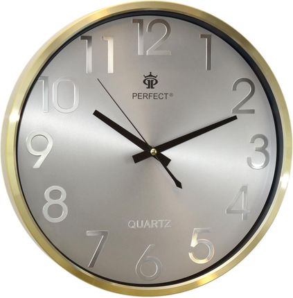 Perfect Zegar ścienny PW267-1700-5-Gold - 36 cm