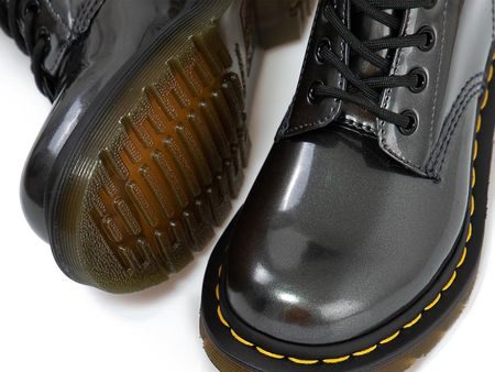 Dr martens sales vegan chrome gunmetal