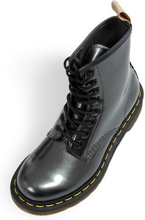 Dr martens gunmetal hot sale chrome paint metallic