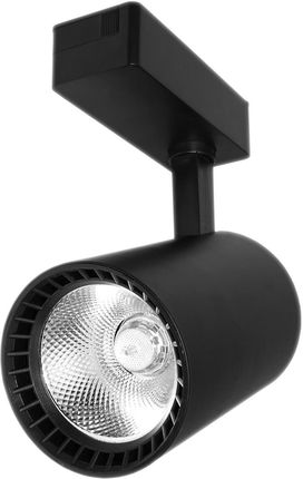 Nvox Lampa sklepowa led reflektor szynowy jednofazowy czarny 30w 2250 lm światło ciepłe 3000k (INOXXTLBLECO30W3000KFS)