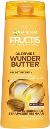 Garnier Fructis Oil Repair 3 Odżywczy Szampon Intensywna Pielęgnacja Bardzo Suchych Włosów Z Masłem Shea 250 ml