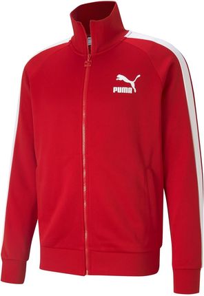 Bluza rozpinana męska Puma ICONIC T7 czerwona 53009411