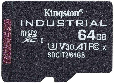 Kingston Industrial microSD-card - 100/20MB 64GB (SDCIT264GBSP)