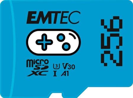 Emtec Karta Gaming MicroSDXC 256 GB Class 10 UHS-I/U3 A1 V30 (ECMSDM256GXCU3G)