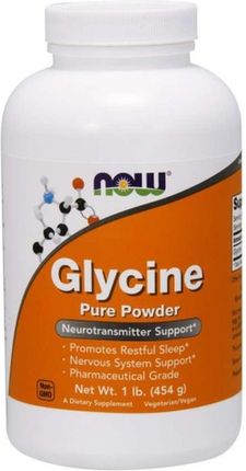 Now Foods Usa Glycine Pure Powder Glicyna 454G