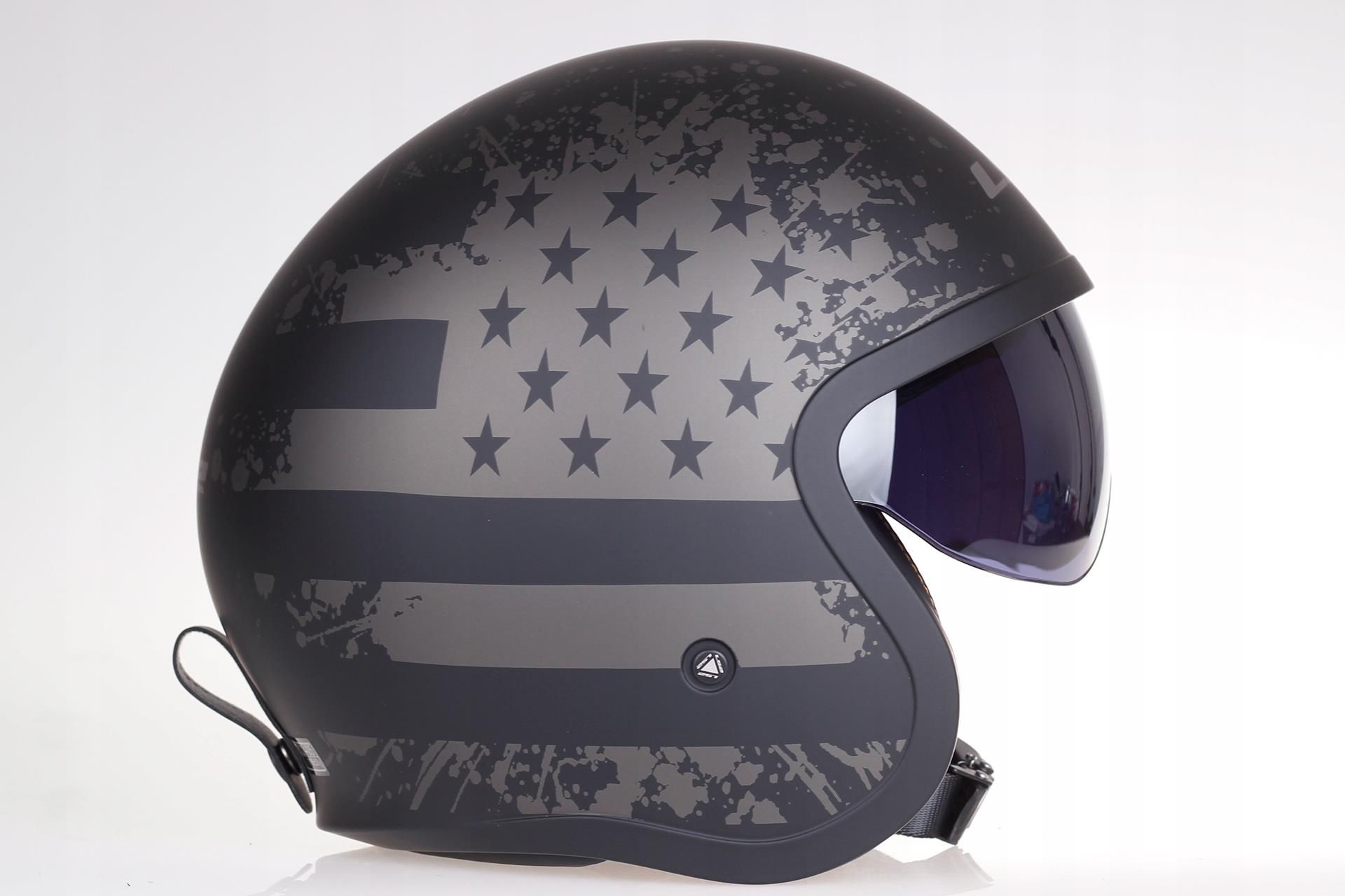 Ls2 SPITFIRE OF599 BLACK FLAG OTWARTY KASK CHOPPER - zdjęcie 1 Ls2 SPITFIRE OF599 BLACK FLAG OTWARTY KASK CHOPPER
