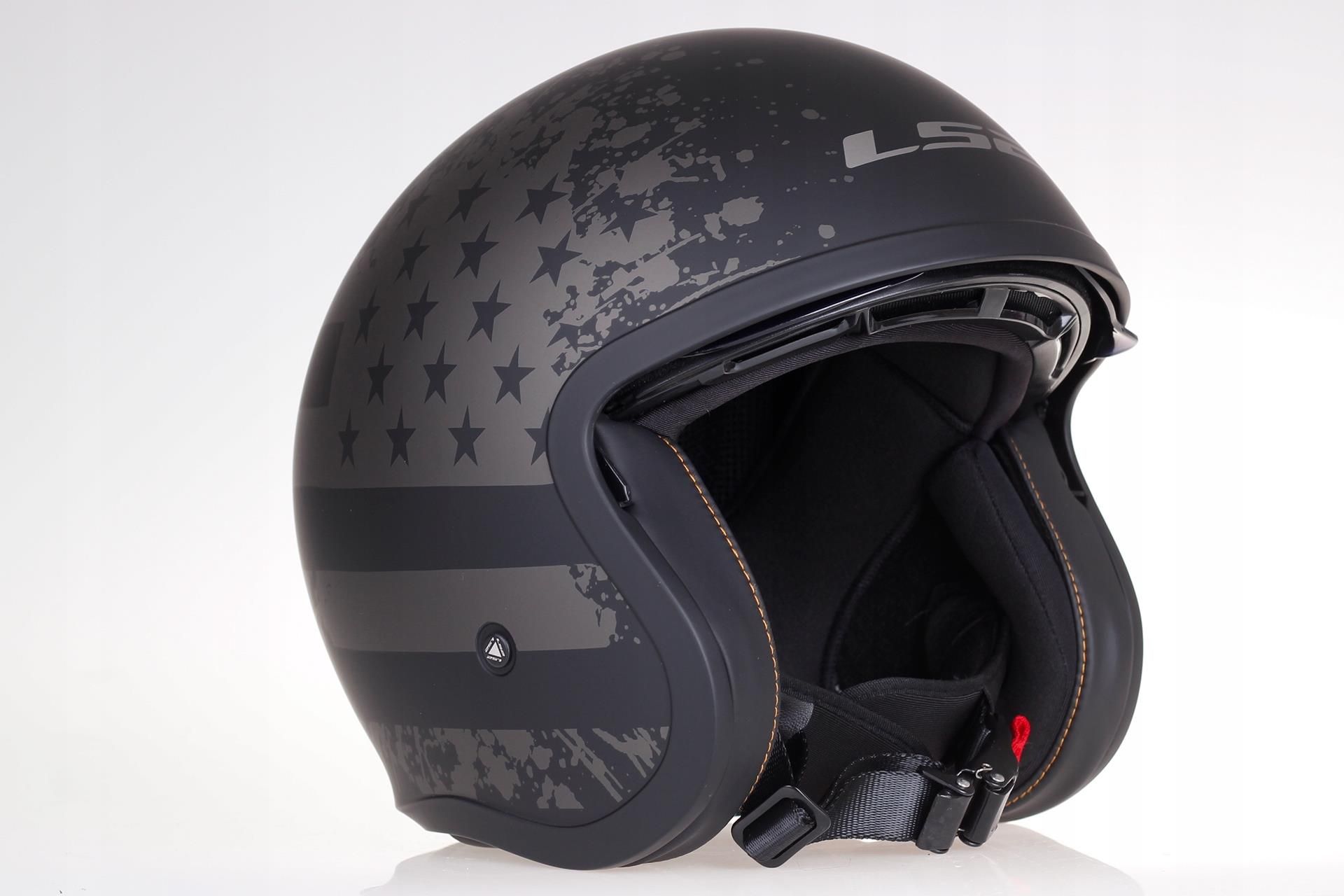 Ls2 SPITFIRE OF599 BLACK FLAG OTWARTY KASK CHOPPER - zdjęcie 2 Ls2 SPITFIRE OF599 BLACK FLAG OTWARTY KASK CHOPPER