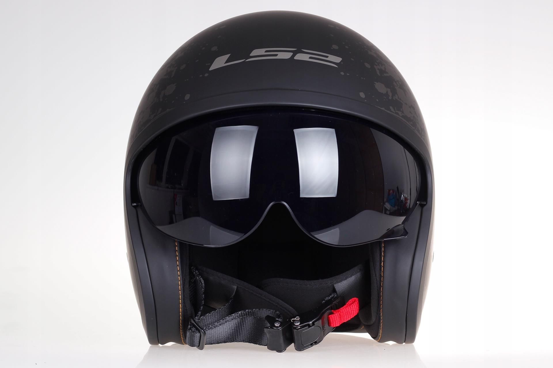Ls2 SPITFIRE OF599 BLACK FLAG OTWARTY KASK CHOPPER - zdjęcie 6 Ls2 SPITFIRE OF599 BLACK FLAG OTWARTY KASK CHOPPER