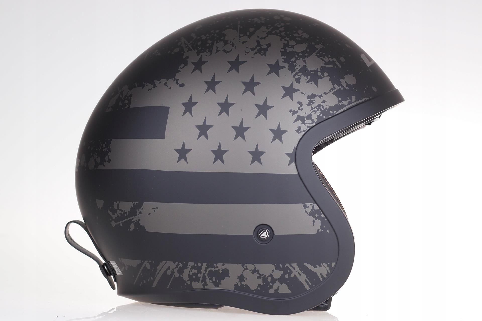 Ls2 SPITFIRE OF599 BLACK FLAG OTWARTY KASK CHOPPER - zdjęcie 7 Ls2 SPITFIRE OF599 BLACK FLAG OTWARTY KASK CHOPPER