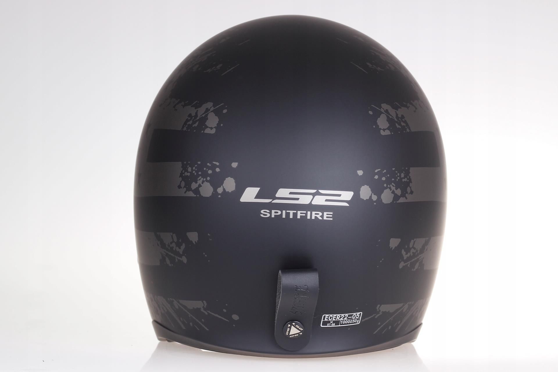 Ls2 SPITFIRE OF599 BLACK FLAG OTWARTY KASK CHOPPER - zdjęcie 8 Ls2 SPITFIRE OF599 BLACK FLAG OTWARTY KASK CHOPPER