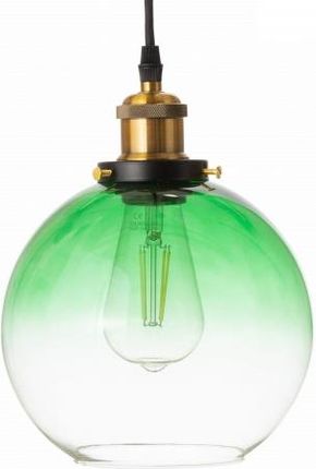 Ledigo Lampa wisząca kula szklana 20cm zielona (LDG0110)
