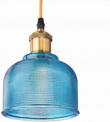 Ledigo Lampa wisząca szklana BELL niebieska (LDG0124)
