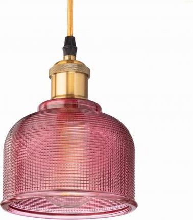 Ledigo Lampa wisząca szklana BELL czerwona (LDG0125)