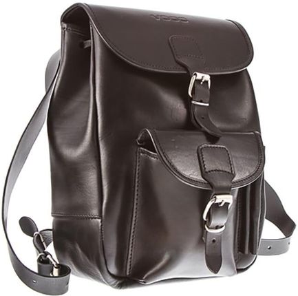 Modny plecak skórzany Vintage P1 Black