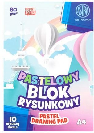 Astra Spółka Akcyjna Blok Kol.Barw.W Masie Pastel A4 80G A'10 4853