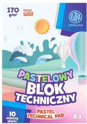 Blok Kolorowy Barwiony W Masie Astrapap Pastel A3