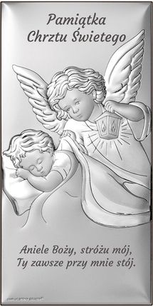 Beltrami Obrazek Anioł Stróż Pamiątka chrztu | Rozmiar: 6x12 cm | SKU: BC6768S2/2