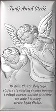 Beltrami Obrazek Anioł Stróż Pamiątka chrztu | Rozmiar: 6x12 cm | SKU: BC6768S1/2 - Dewocjonalia