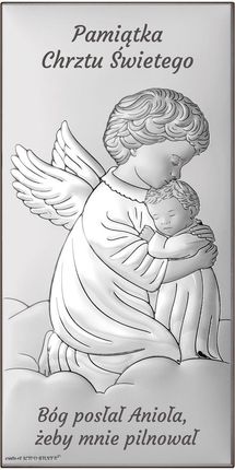 Beltrami Obrazek Anioł Stróż Pamiątka chrztu | Rozmiar: 6x12 cm | SKU: BC6763S2/2
