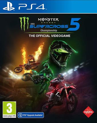 Monster Energy Supercross 5 The Official Videogame (Gra PS4)