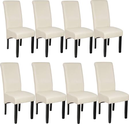Tectake 8 Eleganckie Krzesła Do Jadalni Lub Salonu Kremowy 9865716
