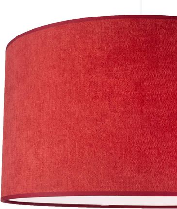 Euluna Lampa wisząca Bristol, tkany wzór, czerwona 