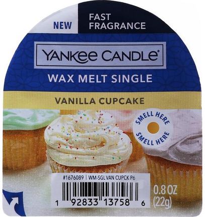 Yankee Candle Wosk Zapachowy Vanilla Cupcake Wax Melt 22 G 5586551156623