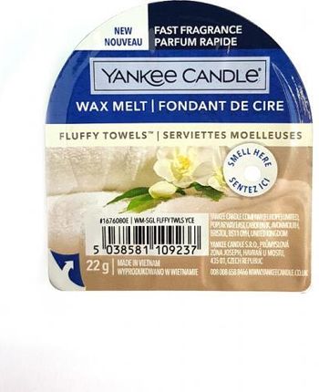Yankee Candle Wosk Zapachowy Fluffy Towels Wax Melt 22 G 5586211156589