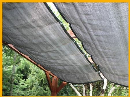 Żagiel Rozsuwany Hdpe 1,32Mx3,95M / Szary
