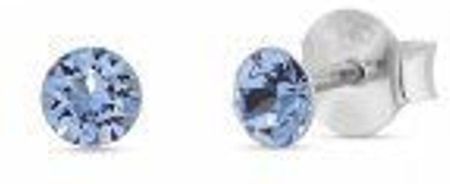Spark Srebrne kolczyki " Szafirowe Kryształki " Swarovski Crystals 925 K1088PP31LS