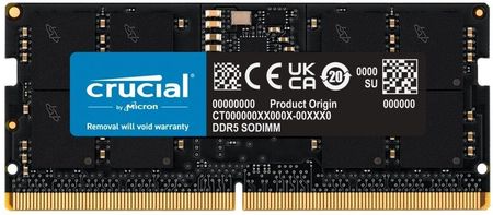 Crucial DDR5 SODIMM 16GB 4800MHz CL40 (CT16G48C40S5)
