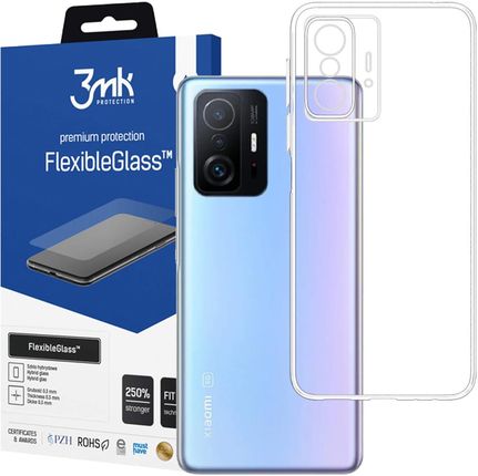 3MK Etui Clear Case + Szkło Do Xiaomi 11T/11T Pro