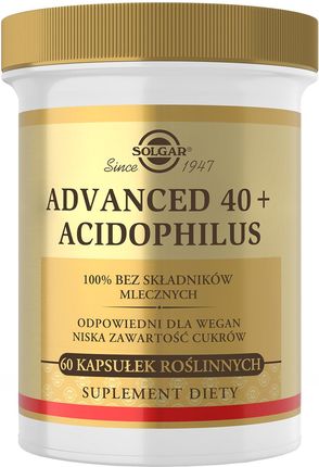 Solgar Advanced 40+ Acidophilus, 60kaps.