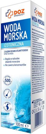 Doz Product Woda morska izotoniczna, spray do nosa, 100ml