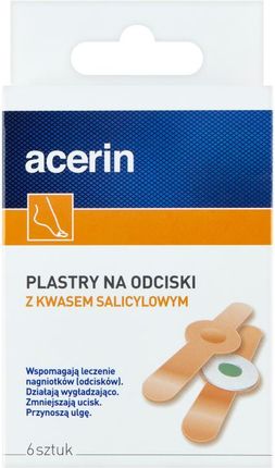 Acerin, plastry na odciski z kwasem salicylowym, 6szt.