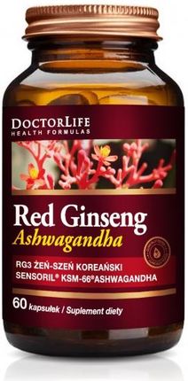 Kapsułki Doctor Life Red Ginseng Ashwagandha 60 szt.